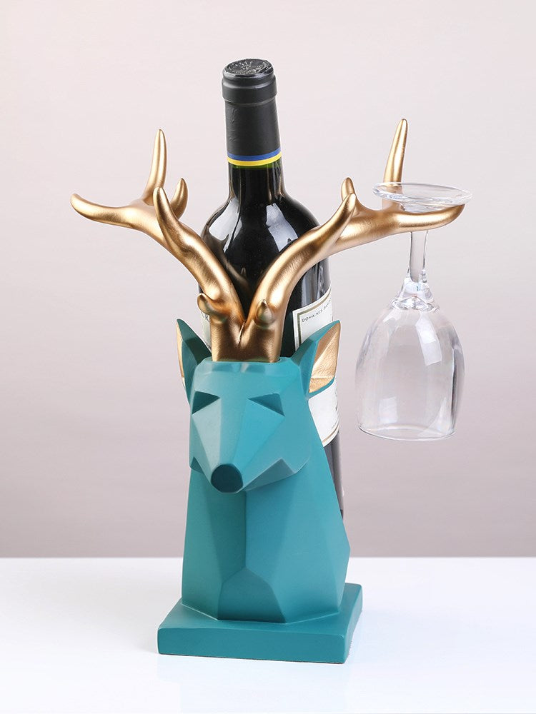 Nordic creative deer head wine rack - Minihomy