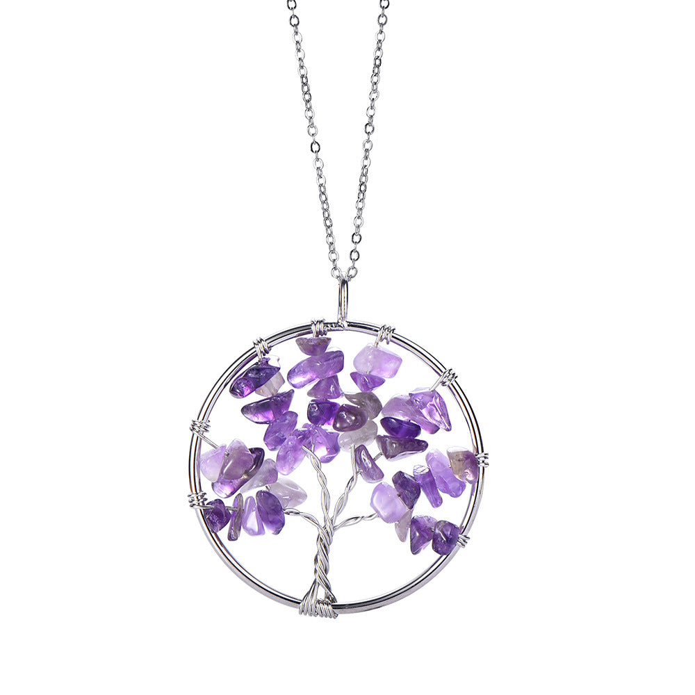 Hand Winding Tree Of Life Pendant Lucky Tree Jewelry - Minihomy