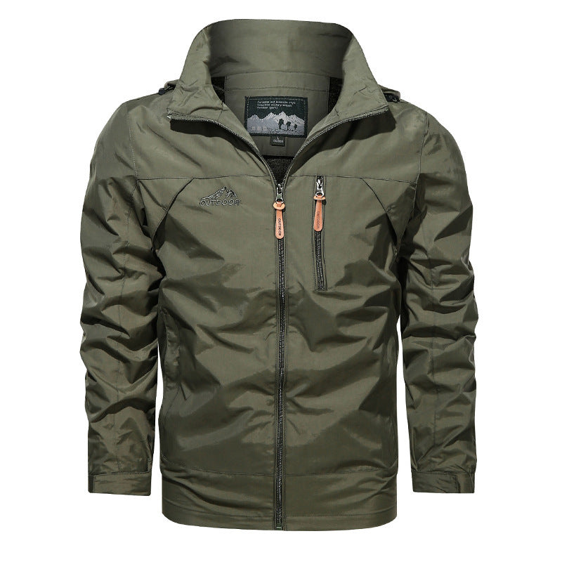 Plus Size Jacket Men's Outdoor Hooded Men's Jackets