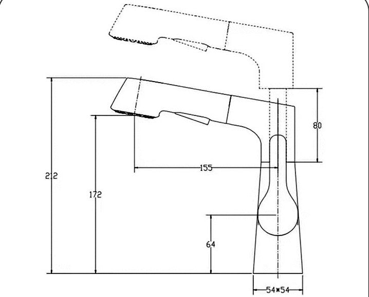 Lifting Cold And Tropical Shower Telescopic Mixing Faucet - Minihomy