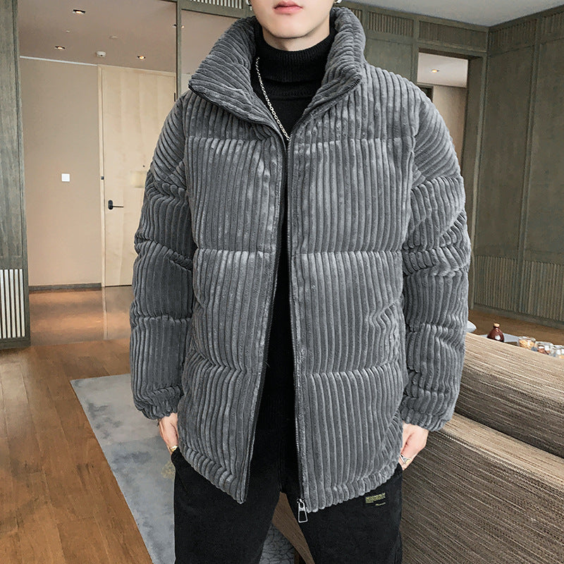 Corduroy Padded Jacket Men Winter Thickening - Minihomy