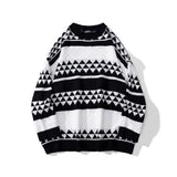 Lazy Style Colorblock Jacquard Sweater Men - Minihomy