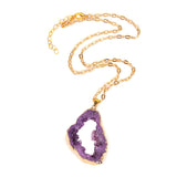 Natural Amethyst Cluster Necklace - Minihomy