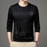 Men's Round Neck Long Sleeve T-Shirt - Minihomy