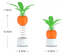 Pet Toys Educational Leaky Food Relieving Stuffiness Sucker Spring Carrot - Minihomy