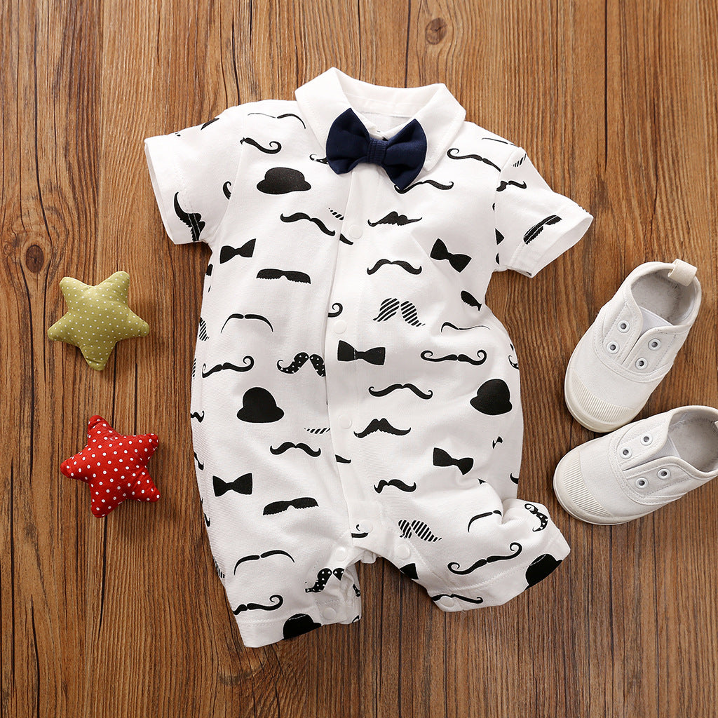 Gentleman's Baby Clothes Long-sleeved One-piece