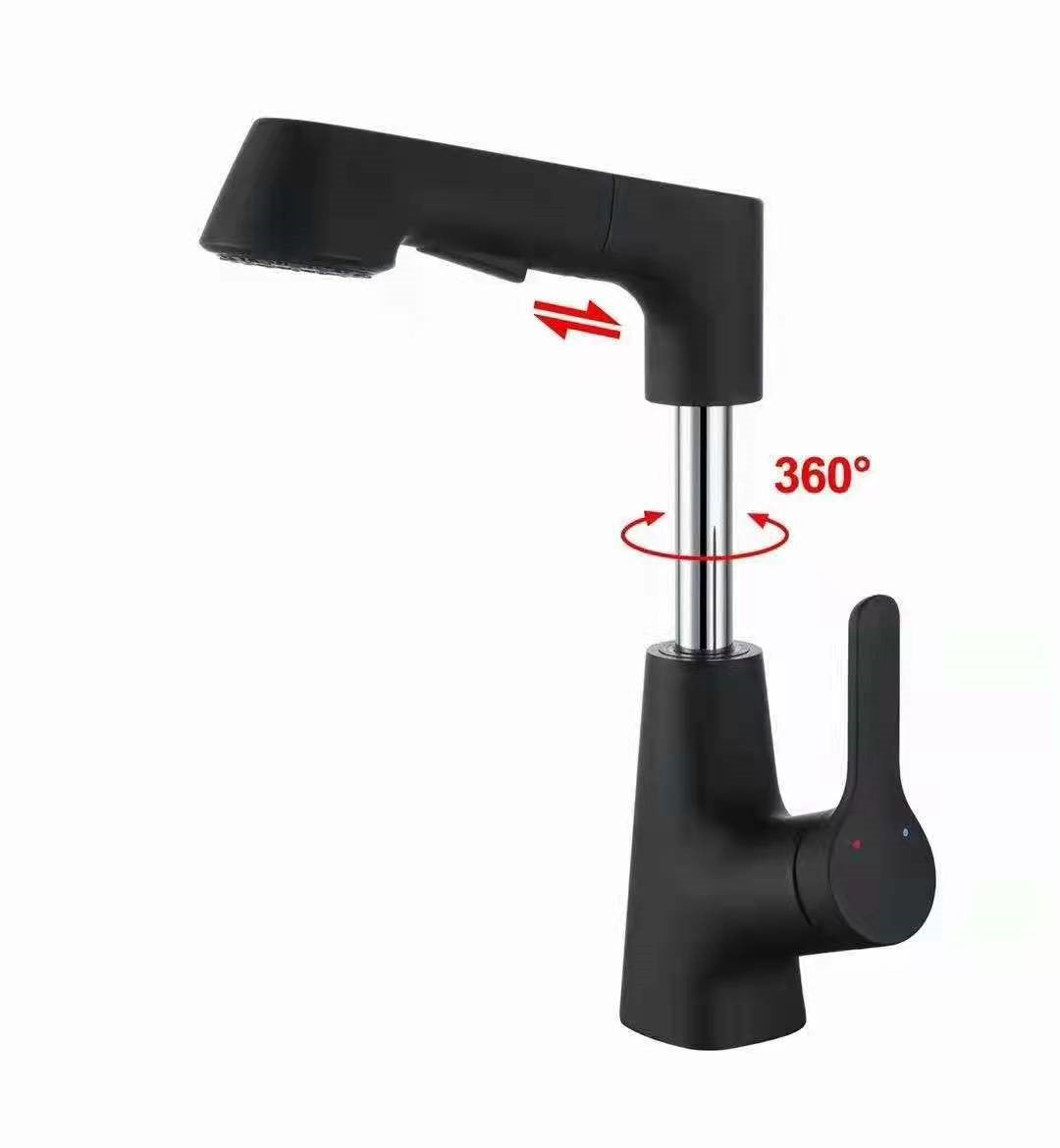 Lifting Cold And Tropical Shower Telescopic Mixing Faucet - Minihomy