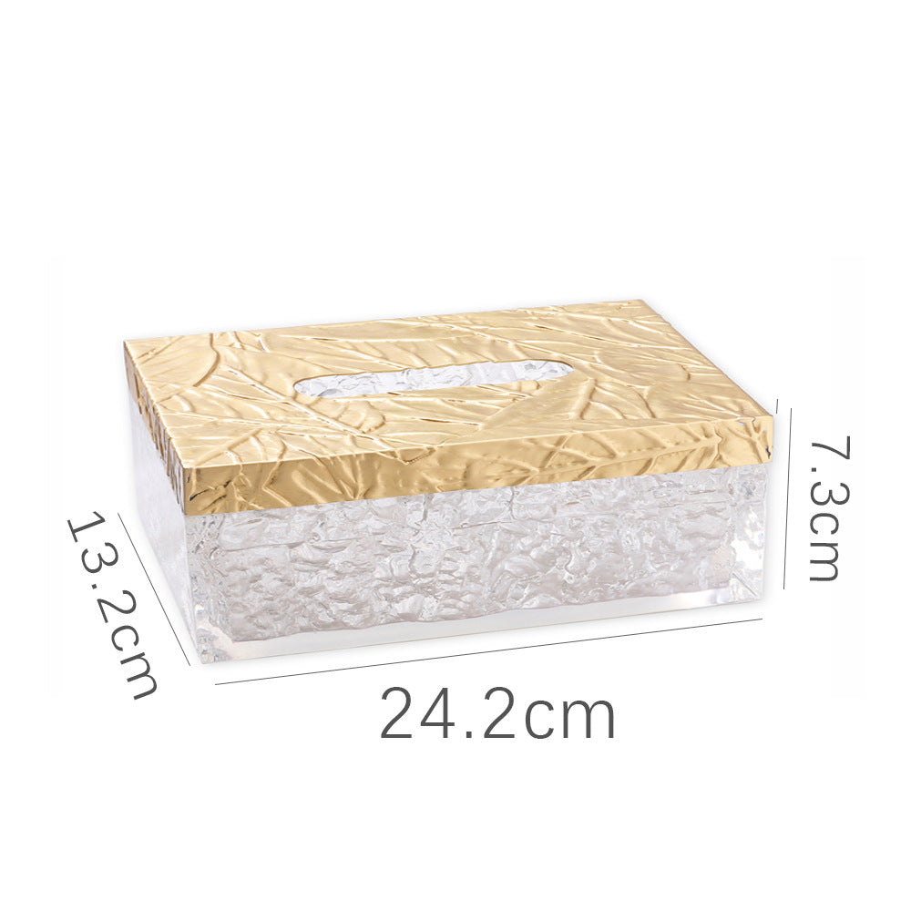 Modern Light Luxury Creative Crystal Tissue Box - Minihomy