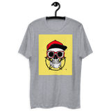 Skull With Hat Short Sleeve T-shirt New Fashion