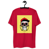 Skull With Hat Short Sleeve T-shirt New Fashion