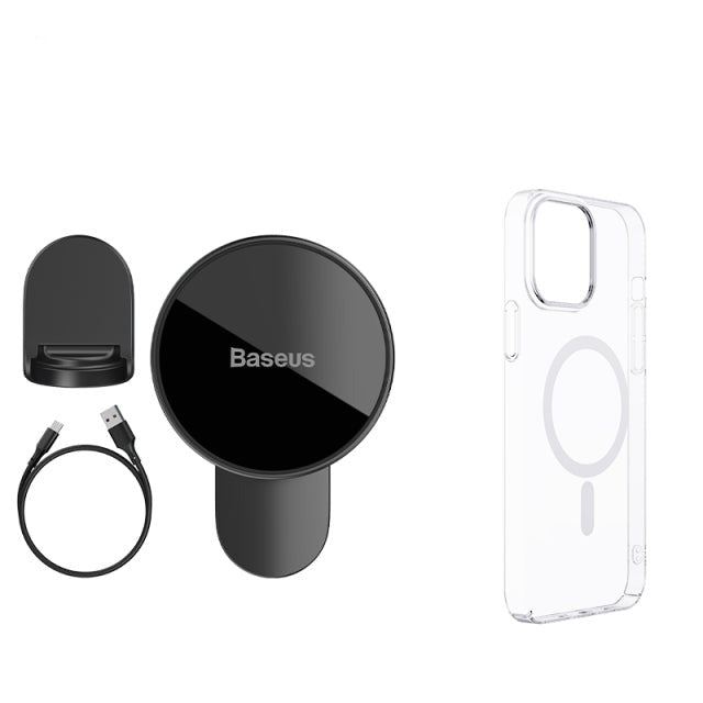 Baseus Magnetic Car Phone Holder Wireless Charger for iPhone 13 iPhone 12 Pro Max Wireless Charging Car Charger Phone Holder