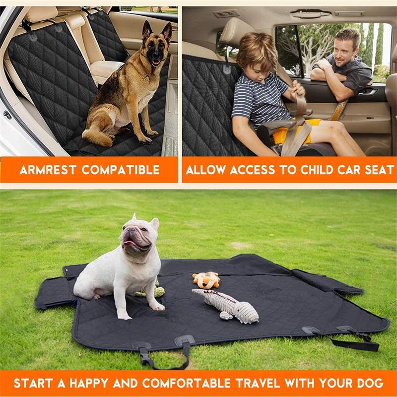 Dog Car Seat Cover Waterproof Car Rear Back Mat Pet Carrier Travel Hammock Non-slip Folding Safety Cushion Protector Pet Supply