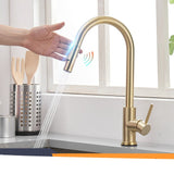 Smart Touch Kitchen Faucets Crane For Sensor Kitchen Water Tap Sink Mixer Rotate Touch Faucet Sensor Water Mixer KH-1005