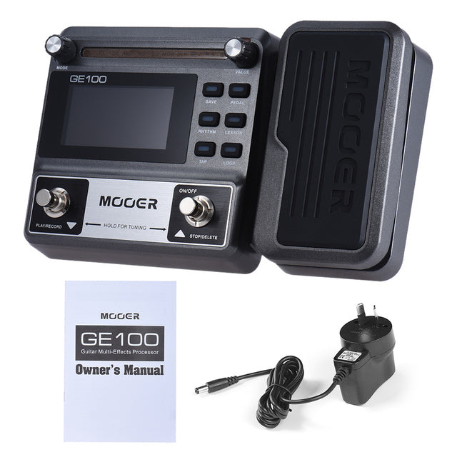 MOOER GE100 Guitar Multi-effects Processor Effect Pedal with Loop Recording and High Brightness LCD Display - Minihomy