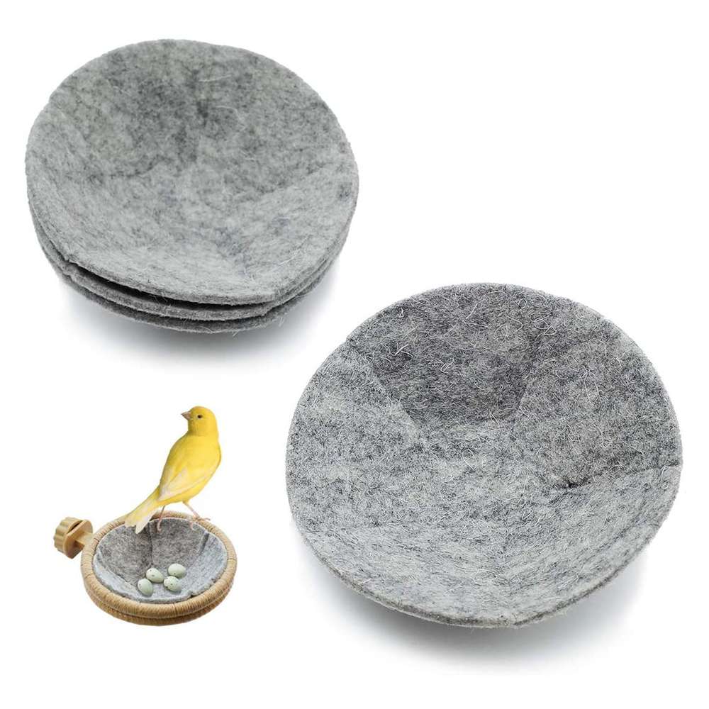 Comfortable Bird Nest Cushion Sleeping Wool Felt Mat Accessories - Minihomy