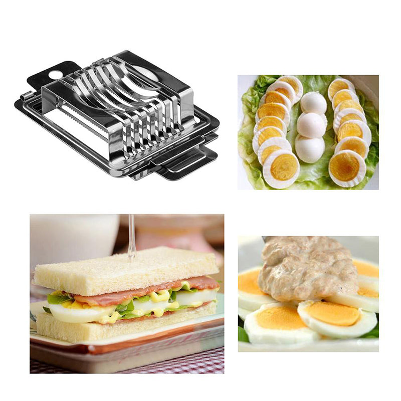 Multifunctional Egg Cutter Stainless Steel Wire Egg Slicer Sectioner Cutter - Minihomy