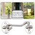 3 Inch Stainless Steel Cabin Hook Eye Shed Gate Door Latch Silent Holder