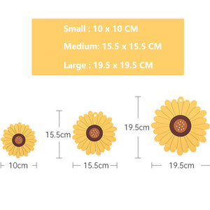 Sunflowers Silicone Coaster Plant Coffee Table Mats