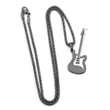 Rock Electric Guitar Pendant Necklaces For Women Men